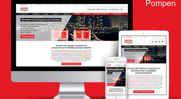 Eekels Pompen launches a new website: everything about pump hire in one place